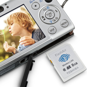 Toshiba FlashAir™ Wireless SD Card, 8GB
