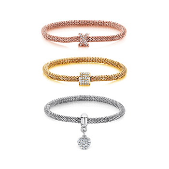 Buckley London SPARKLE Mesh Bracelet Pack of 3