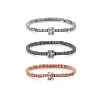 Buckley London SPARKLE Mesh Bracelet Pack of 3