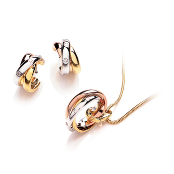 Buckley London RUSSIAN Trio Pendant and Earing Set