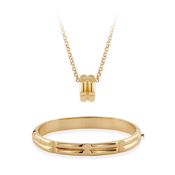 Buckley London B Pendant and Bangle Set