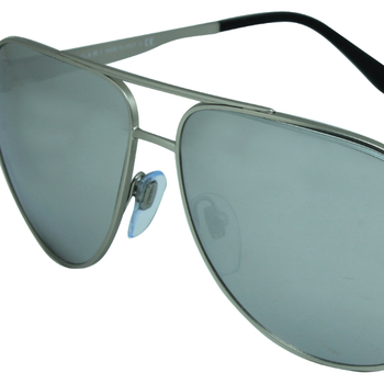 BVLGARI BV5037 Men’s Aviator Sunglasses - Matte Silver