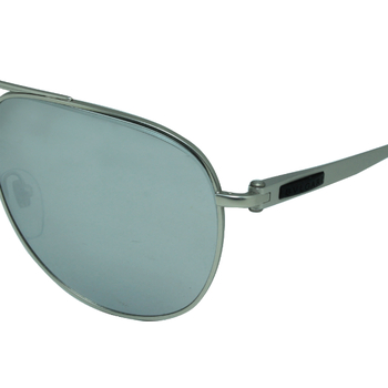 BVLGARI BV5037 Men’s Aviator Sunglasses - Matte Silver