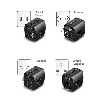 Lifetrons Ultra Power Pro 4-Port USB Travel Adaptor